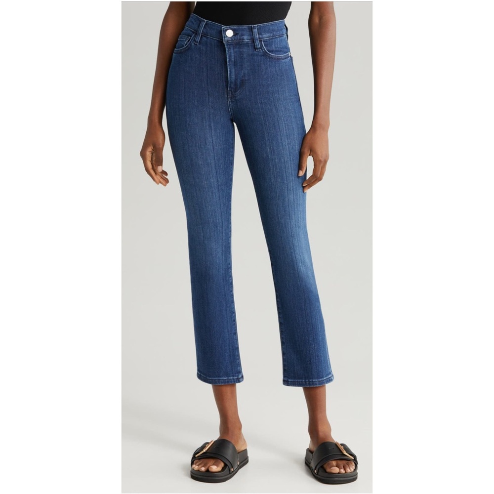 FRAME Le High Straight High-Rise Ankle Jeans Sz 26 Dark Wash in Thunderstorm